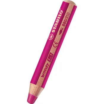 Výtvarná sada Pastelka Stabilo Woody 3 in 1 růžová