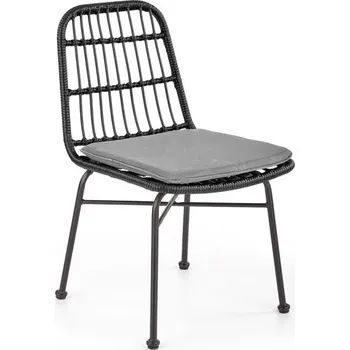 Černá ratanová židle LAPRO 401