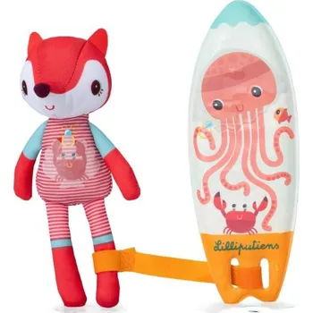 Hračka pro nejmenší Lilliputiens - surfařka liška Alice - magická hračka do vody