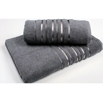 Ručník K-TEX Froté Výšivka Zadar - Tmavě šedá - Ručník a osuška Varianta: Ručník