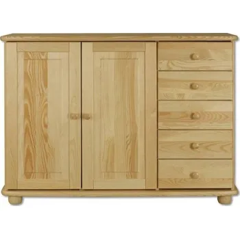 Ložnice Masivní dřevěná komoda BM144 125x92x42 xm