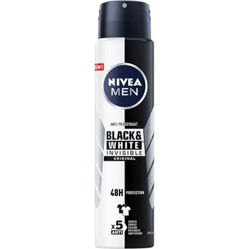 Tělový sprej Nivea Men Black & White Invisible Original deospray pro muže 250 ml
