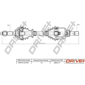 Poloosa kola Hnací hřídel Dr!ve+ DP2110.10.0176