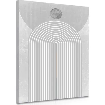 Obraz Dovido Obraz moderní šedá duha Mid-Century