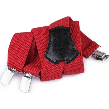 Kšandy Šle pánské široké 3,5 cm délka 120 cm typ Y - 1 červená