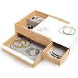 Šperkovnice Umbra STOWIT bílá, přírodní