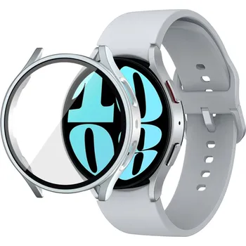 Příslušenství k chytrým hodinkám Ochranný kryt pro Samsung Galaxy Watch 6 44mm - Stříbrný