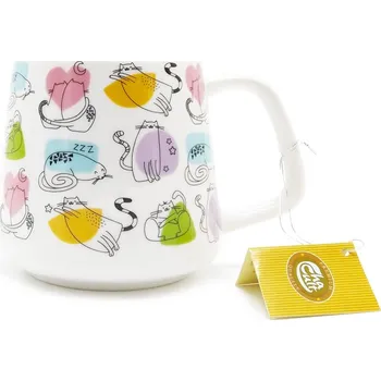 Hrnek Kočky a barevné tvary, 350 ml