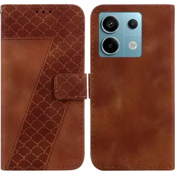 Pouzdro na mobilní telefon TT-TopTechnology Kožené pouzdro Xiaomi Redmi Note 13 Pro 5G brown, hnědé, řada EMBOSSED 7, materiál syntetická kůže