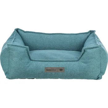 Pelíšek pro psa Pelech GANO 80 x 65cm, obdélníkový s polštářovým okrajem, tkanina, petrolejová