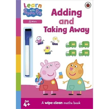Cizojazyčná kniha Learn with Peppa: Adding and Taking Away wipe-clean activity book - Peppa Pig
