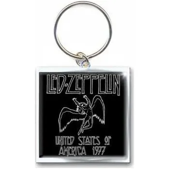 Merch Led Zeppelin: Led Zeppelin Keychain: 1977 Usa Tour (photo-print)