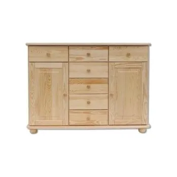 Ložnice Dřevěná komoda BM153 borovice masiv 125x92x42 cm