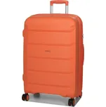 Střední skořepinový kufr na kolečkách s expandérem TSA 70 l Airtex 646 oranžová