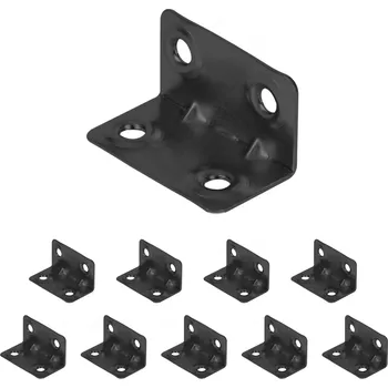 Nábytkové kování Walteco Nábytkový úhelník 21x21x37mm, černý Množství: 10 ks