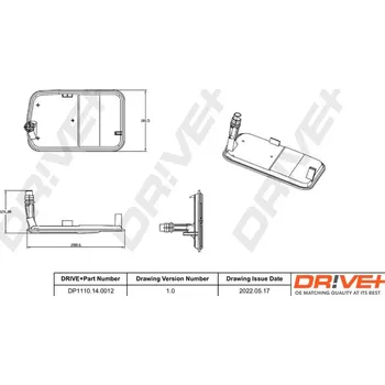 Hydraulický filtr Sada hydraulického filtru, automatická převodovka Dr!ve+ DP1110.14.0012