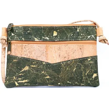 Kabelka Korkové psaníčko Olivově zelené