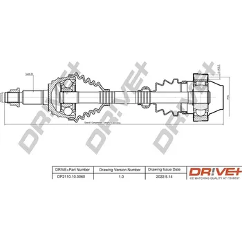 Poloosa kola Hnací hřídel Dr!ve+ DP2110.10.0060