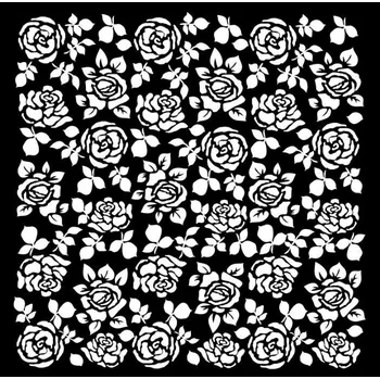Stamperia Plastová šablona 18x18cm růže