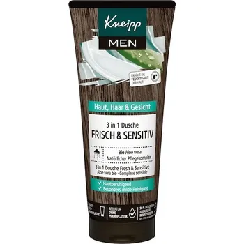 Koupelová kosmetika Kneipp Pece-o-plet Sprchova-peceMEN 3 v 1 Sprcha Fresh & Sensitive 200 ml (515,00 Kč / 1 l)