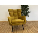 Křeslo NEAPOL hořčicové