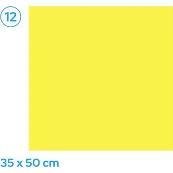 Kancelářský papír Papír barevný 35 x 50cm žlutý světle