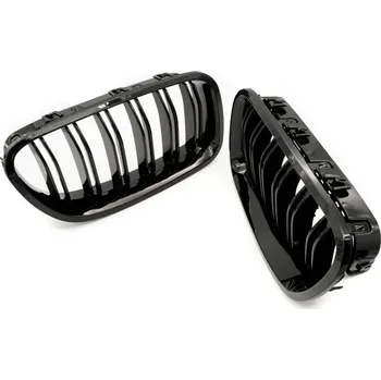 Tuning Maska chladiče BMW 5 F10 dual černý lesk