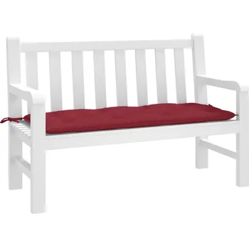 Zahradní lavice vidaXL Poduška na zahradní lavici vínová 120x50x7 cm oxfordská látka