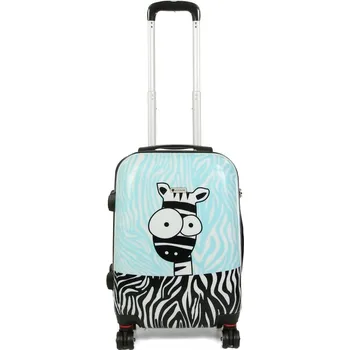 Airtex Worldline Malý dětský kufr na kolečkách zebra 30l 809 modrá