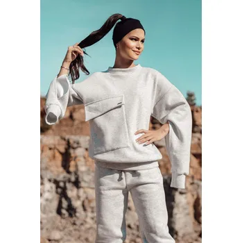 Dámská oversize tepláková souprava VSB DEEP šedá, VELIKOST L/XL