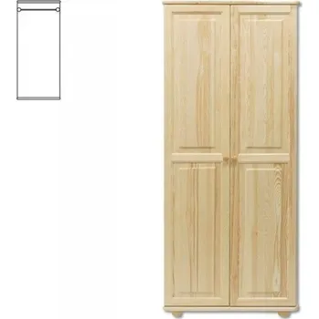 Šatní skříň Masivní dřevěná šatní skříň DN103 - šířka 82 cm (Šatní skříně z masivu)