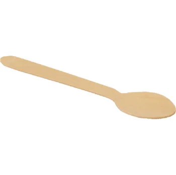 Jednorázové nádobí Zatavitelné Misky Lžíce dřevěná 16 cm 100ks