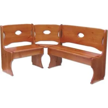 Dřevěná jídelní rohová lavice BM103 borovice masiv