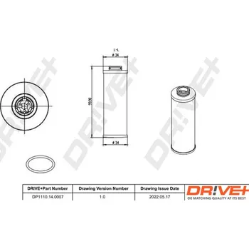 Hydraulický filtr Hydraulický filtr, automatická převodovka Dr!ve+ DP1110.14.0007