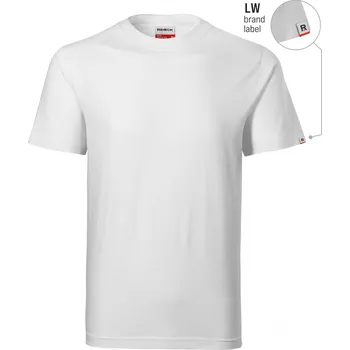 Pánské tričko RIMECK® Base R06 Tričko unisex Barva: bílá 00 (brand label), Velikost: L