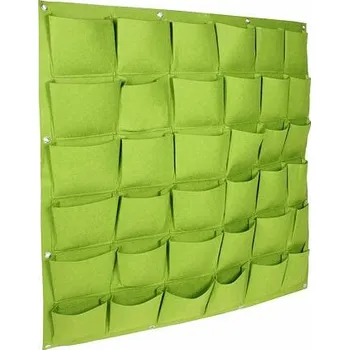 umělá květina Merco Wall Grow Bag 36 textilní květináče na zeď zelená balení 1 ks