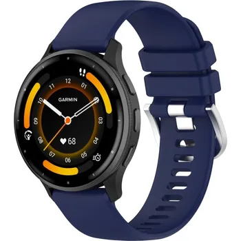 Ostatní příslušenství k chytrým hodinkám VSECHNONAMOBIL 76934 RUBBER Vyměnitelný řemínek pro Garmin Venu 3 / Venu 4 45mm tmavomodrý