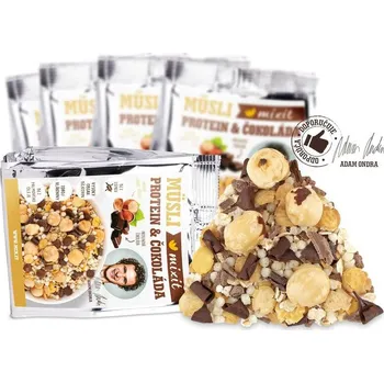 Mixit Proteinové müsli Adama Ondry s čokoládou do kapsy (5 ks)