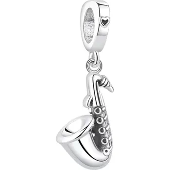 Přívěsek NUBIS® Visací stříbrný přívěsek korálek saxofon - B0048