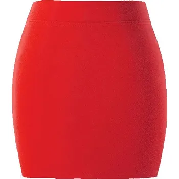 Dámská sukně Jednoduchá elastická minisukně - Oranžovočervená,XXL