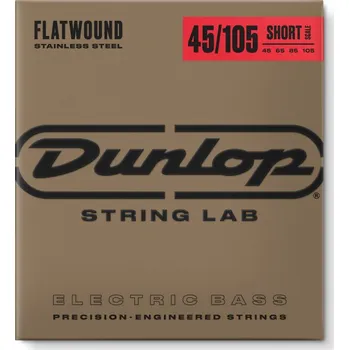 Struna pro kytaru a smyčcový nástroj Dunlop DBFS45105S Flatwound Bass 45-105