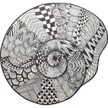 Koupelnová předložka More 140 cm černobílá