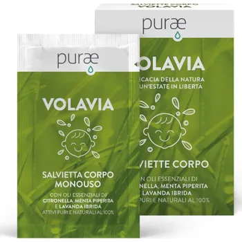 Purae Volavia Tělové ubrousky proti komárům BIO 12x3 ml