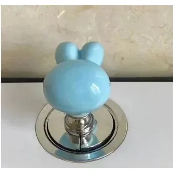 Splachovací tlačítko ve tvaru srdce pro WC - Králičí modrá