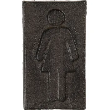 Domovní cedule Litinová cedulka wc dámy