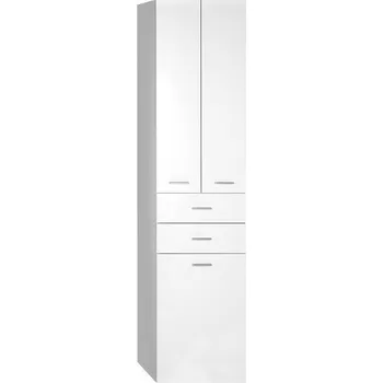 Koupelnový nábytek ZOJA/KERAMIA FRESH skříňka vysoká s košem 50x184x29 cm, bílá 51293