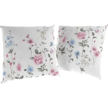 Sada 2 povlaků na polštář hladká bavlna DELUX LOUKA růžová - 40x40cm