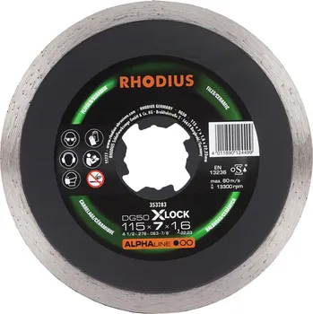 Řezný kotouč RHODIUS Diamantový řezný kotouč DG50 X-LOCK 115 x 7,0 x 1,6 x 22,23 ALPHAline