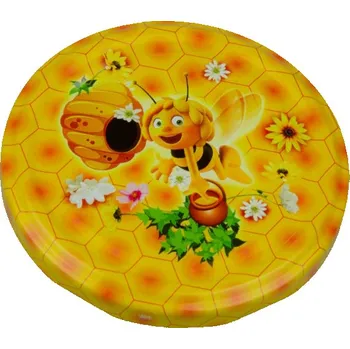 Víčko na sklenici na med se závitem Včelka Mája