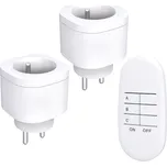 Solight dálkově ovládané zásuvky set 2 + 1, 2 zásuvky, 1 ovladač, learning code - DY08
